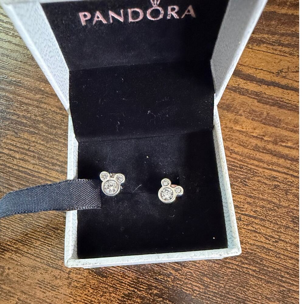 Pandora x Disney Mickey Mouse Stud Earrings